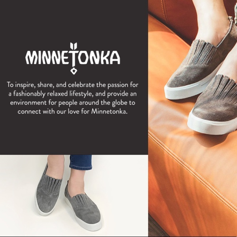 Minnetonka Gabi Suede Fringe Slip-On - Picture 2 of 10